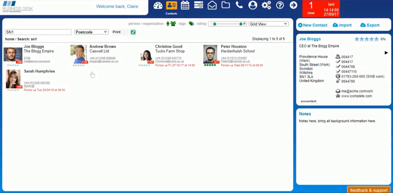 VERY SIMPLE CRM / CONTACT MANAGEMENT